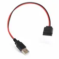 Aukson P52 USB Stecker auf SATA 15 Pin Adapter USB auf SATA Netzteil Adapter für Festplatten kompatibel mit Serien ATA Standard 30cm