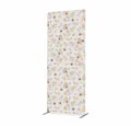 Showdown Displays Paravent 85-200 Foya Blumen - Blumenmuster - Schwarzer Rahmen (1 St)