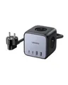 Ugreen Diginest Würfel 7-in-1 3 AC-Ausgänge Typ C 1,8 m Grau Schwarz 3680 W 100-240V 50/60Hz Watt Space (60113)