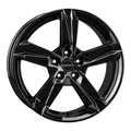 1x BORBET DESIGN T10 black glossy 6.5Jx16 5x112 ET46