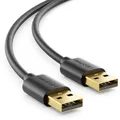 deleyCON 0,5m USB 2.0 Datenkabel - USB A-Stecker zu USB A-Stecker
