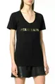 Balmain Paris T-Shirt Pierre Balmain mit ikonischem Logo-Print Taillierter Schnitt, schmaler Passform, Goldfarbener Logo-Print
