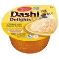 Inaba DASHI Ergänzungsfuttermittel für Katzen - Brühe mit Huhn- und Käsegeschmack 70 g