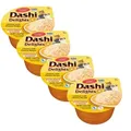 Inaba DASHI Ergänzungsfuttermittel für Katzen - Brühe mit Huhn- und Käsegeschmack 4x70 g