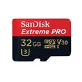 SanDisk Extreme Pro, microSDHC, Class10, UHS-I, U3, A1, V30+ Adapter 32 GB