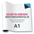 Magstick Ferrofolie Whiteboard-Folie selbstklebend I DIN A1 I flexibel beschreibbar abwischbar I Haftgrund für Magnete I in weiß I mag085