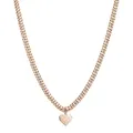 LIEBESKIND Halskette Broken Heart Edelstahl IP Roségold