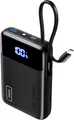 INIU 45W Power Bank - 20000mAh Mini Powerbank mit Integriertem USB-C Kabel - NEU
