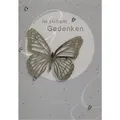 Perleberg Grußkarten Trauer – Beileid – Kondolenz - Beileidskarte im Format 11,5x17cm weiß