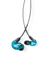 Shure SE215SPE-EFS Professional Over the Ear Earphones, Sound Isolating with Single Dynamic MicroDriver, Clear Sound + Deep Bass, 3.5mm Cable - Blau