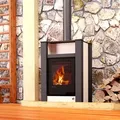 HS FLAMINGO Kaminofen AQUAFLAM VARIO LEND 11/7 kW - creme - Creme