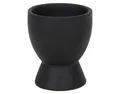 HIT Trading Eierbecher BRUNCH, Ø 6 cm, H 8 cm, Schwarz matt, (1-tlg), Steingut