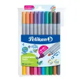 PELIKAN FASERMALER COLORELLA TWIN 10 STÜCK PACKUNG DOPPELFASERMALER FILZSTIFTE