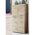 Midischrank INOSIGN "Avena", braun (asteichefarben), B:73cm H:132cm T:31cm, Schränke, Badschrank mit einer Schublade und 4 Türen - Maße (B/T/H) 73/31/130 cm