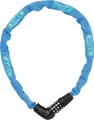 ABUS Kettenschloss Steel-O-Chain 5805C – Zahlenschloss aus 5 mm starken Stahlkette – ABUS-Sicherheitslevel 4 – 75 cm – Blau