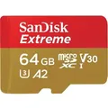 SanDisk Extreme 64 GB MicroSDXC UHS-I Klasse 10