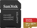 Sandisk Micro SD / TransFlash microSDXC Extreme (64GB) + Adapter