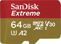 Sandisk Speicherkarten microSDXC Extreme 64GB 170MB/s A2 V30 für Actioncam