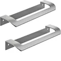 SOTECH 2 x Möbelgriff LYS BA 160 mm Edelstahloptik Designgriff Schubladengriff Küchengriff Falttürgriff