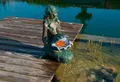 Ubbink Teichfigur Wasserspiel Meerjungfrau, (Set, inkl. Pumpe, Beleuchtung und Anschlussmaterial)