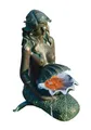 Ubbink OSLO - Polyresin, Wasserspiel in Bronzeoptik - 600l/h, Anschlussmaterial,