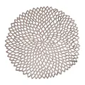 Chilewich Tischset Pressed Vinyl Dahlia Round Gunmetal