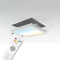 LongLife LED CCT LED Panel Set E | 30x30 18W 3000K-6000K Einbau-Rahmen weiß Netzteil Fernbedienung