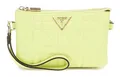 GUESS Latona Mini Tri Compartment Top Zip Umhängetasche Tasche Chartreuse Neu