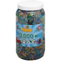 Hama 211-54 - Bügelperlen Dose mit ca. 13.000 Perlen, transparent mit Glitter