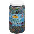 Hama 211 54 – Tub of Iron-on Beads with approx.13,000 transparent beads with gli