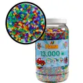 HAMA 13.000 Bügelperlen Midi Vorratsdose XXL Dose mit Perlen Mix Sortiment