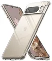 Ringke Fusion für Google Pixel 8 Pro Hülle, [Dauerhafte Transparenz] Kratzfest Hart Minimale Vergilbung Transparente Rückseite Weicher Bumper Handyhülle - Clear