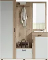 HBZ Kompaktgarderobe Jens mit Spiegel, Flurgarderobe BxHxT 145x184x29 cm (1-St) Mit Hochschrank, Bank, Paneel und Kommode