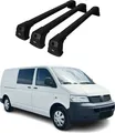 Dachträger Gepäckträger für VW T5 T6 2003-2024 Grundträger Aluminium Schwarz 3x
