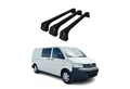 OMAC Dachträger für VW T5 T6 2003-2024 Grundträger Aluminium Schwarz 3x (3-St), Wasserbeständig,Abnehmbar,Multifunktional,Leichtgewichtig
