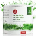 KRAFTGRAS Urweizengrassaft-Pulver BIO [200g] - naturreines Weizengrassaft-Pulver aus grünem Weizengras [vegan & glutenfrei] für Saft, Smoothie & mehr - komplett natürlich & ohne Zusätze