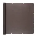 Ventanara® Balkonverkleidung Sichtschutz PVC Balkonumspannung Zaun Verkleidung Blende Windschutz Folie 600 x 90 cm Taupe