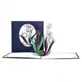 Colognecards Pop-Up Karte Lilien blau