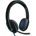 Logitech H540 USB Computer Headset, Mit HD-Sound und Bedienelementen an der Hörmuschel