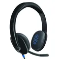 Logitech H540 USB Computer Headset, Mit HD-Sound und Bedienelementen an der Hörm
