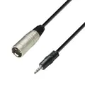 Adam Hall 3 STAR BWM 0100 - Symmetrisches Kabel XLR Male x Miniklinke TRS | 1 m
