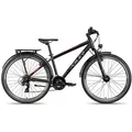 Adler Kinderfahrrad Ace 26 21, 21 Gang Shimano Tourney RD-TY300-7 Schaltwerk, Kettenschaltung, Straßenausstattung schwarz/grau schwarz 43 cm