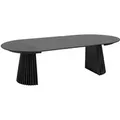 ebuy24 Osaka Esstisch Inkl 3 Ansteckplatten ø120x120-160-200-240cm Schwarz