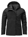 Schöffel Damen Ins. Jacket Antwerpen L, wasserdichte und atmungsaktive Winterjacke, urbane Outdoorjacke mit 2-Wege-Reißverschluss und verstellbarer Kapuze, black, 40
