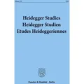 Heidegger Studies - Heidegger Studien - Etudes Heideggeriennes. / Duncker & Humblot / Taschenbuch