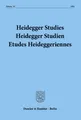 Heidegger Studies - Heidegger Studien - Etudes Heideggeriennes. | Buch | 9783428