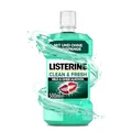 LISTERINE Clean und Fresh 500 ml, antibakterielle Mundspülung mit ätherischen Ölen, Mundwasser ohne Alkohol, optimale Ergänzung zur täglichen Zahnpflege mit und ohne Zahnspange