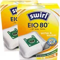 8 Swirl EIO-80 Staubsaugerbeutel für Quigg Thomas Staubsauger + 2 Abluftfilter