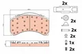 Bremsbelag Satz Bremsscheibe Scheibenbremse TRW für Mercedes 1998 -> Gdb5117