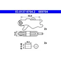 ATE 03.0137-9704.2 Zubehörsatz Feststellbremsbacken für MERCEDES BENZ VW